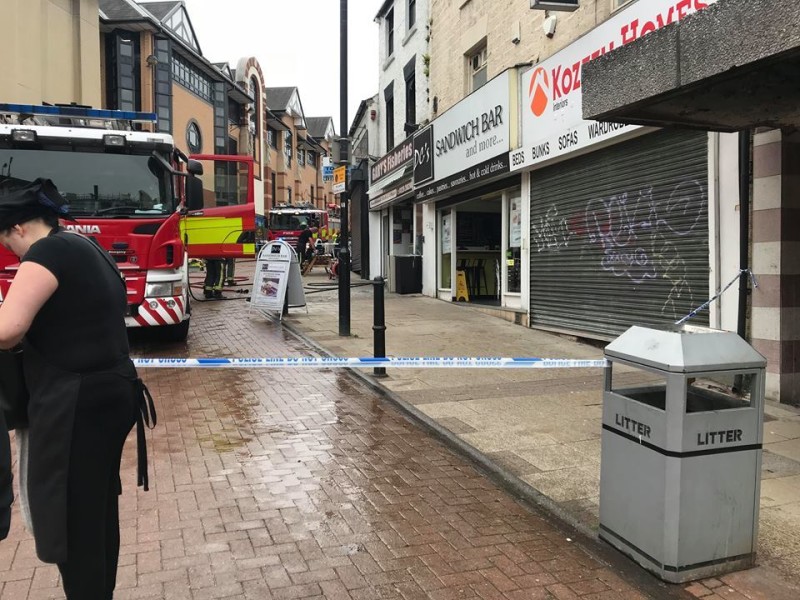 Other image for Town centre chip shop catches fire